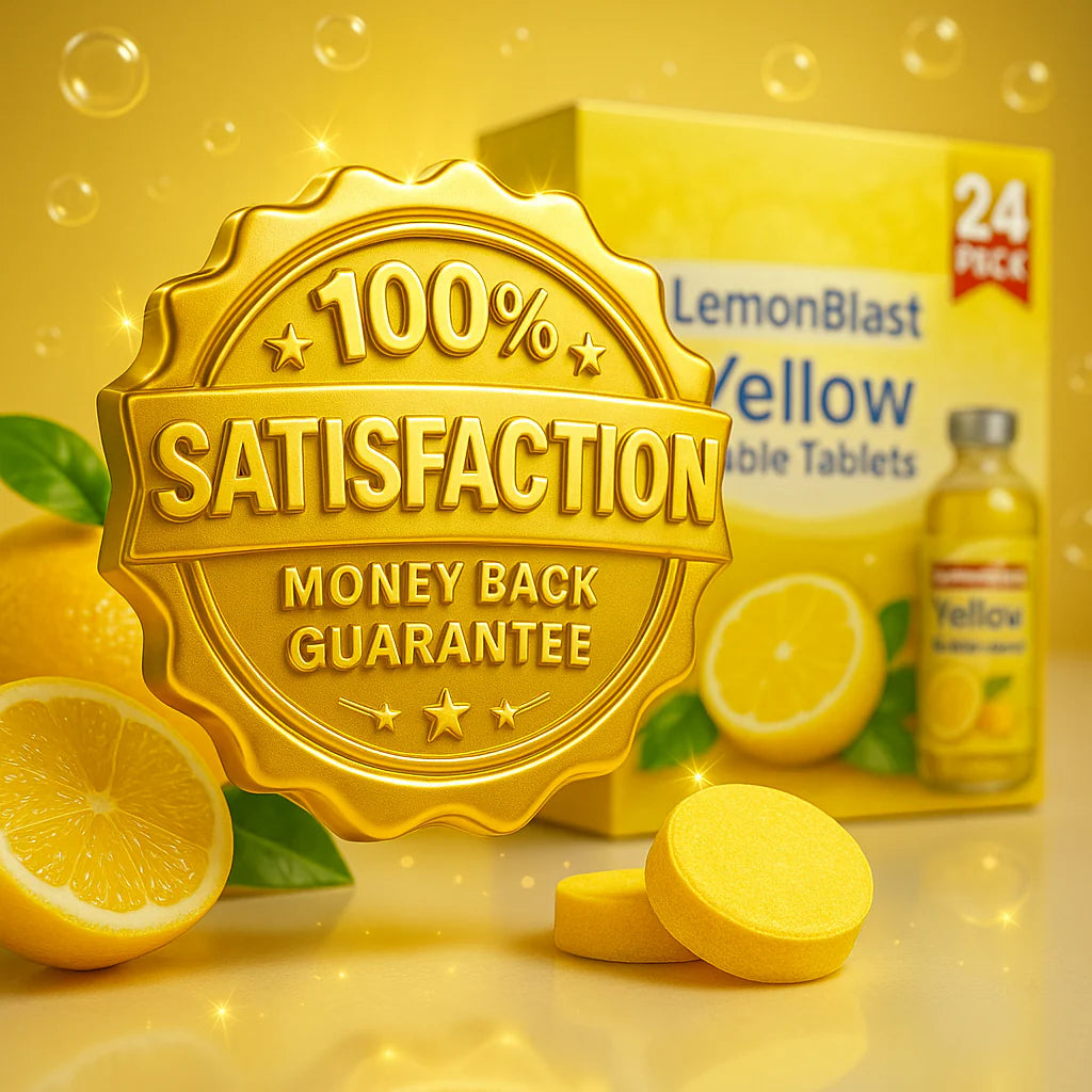 ✨Lemon Blast Yellow Bubble Tablets – Odor Eliminator + Blockage Remover🤩