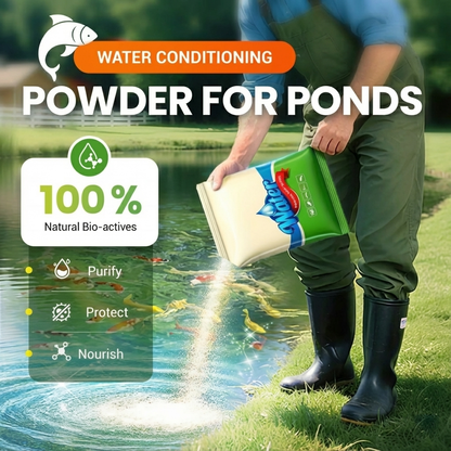 Premium Pond Care Powder | Water Clarifier & Algae Control 🐟