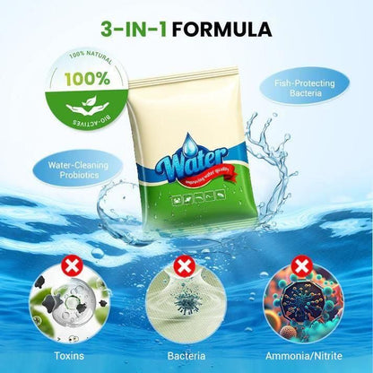 Premium Pond Care Powder | Water Clarifier & Algae Control 🐟