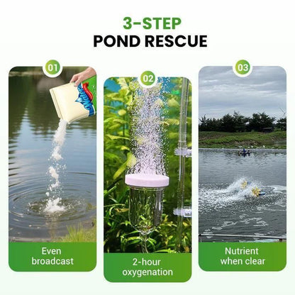Premium Pond Care Powder | Water Clarifier & Algae Control 🐟